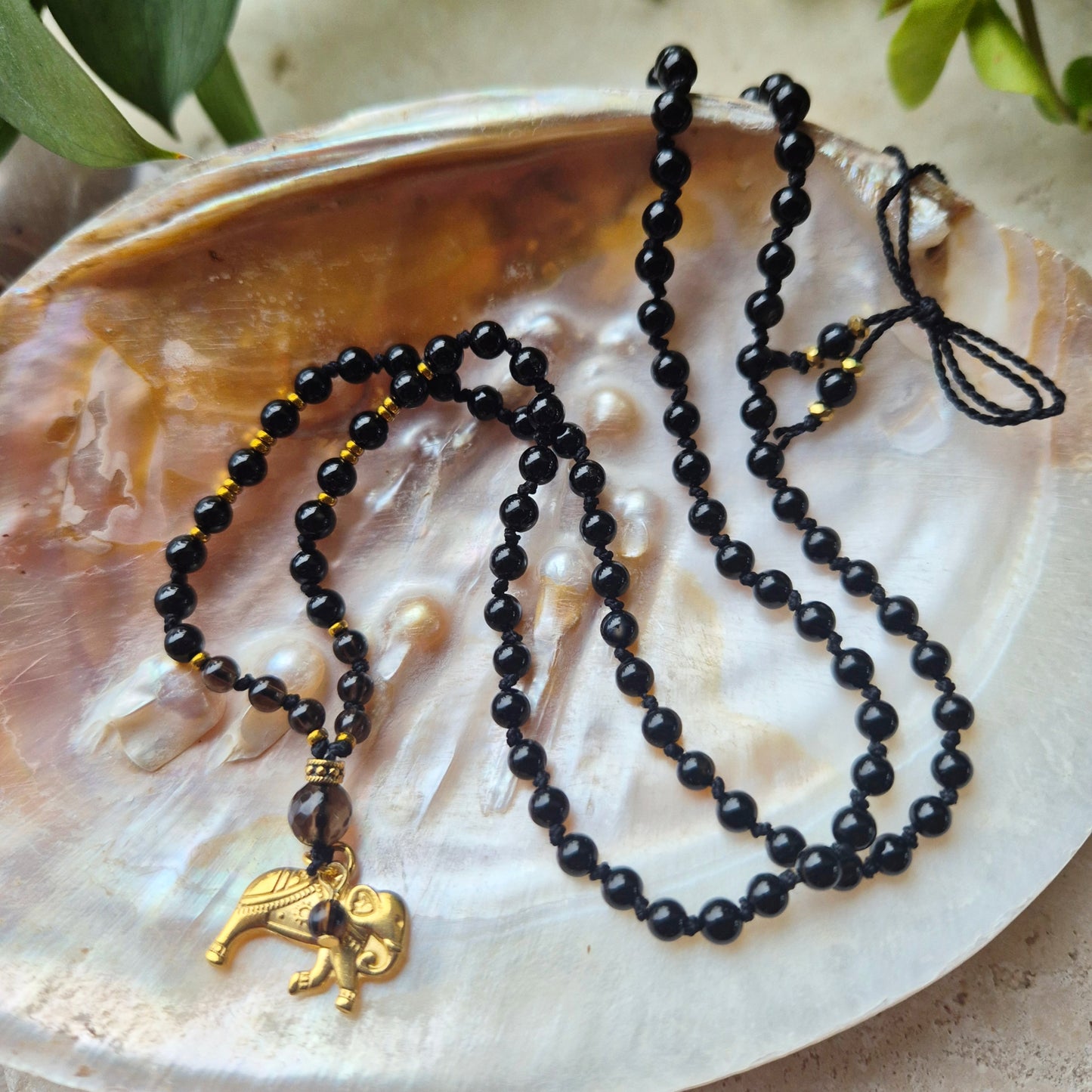 BESKYTTENDE STYRKE Petite mala Black Onyx, Smokey Quartz