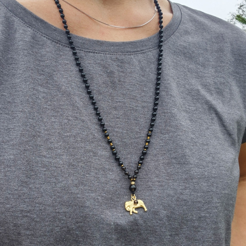 BESKYTTENDE STYRKE Petite mala Black Onyx, Smokey Quartz