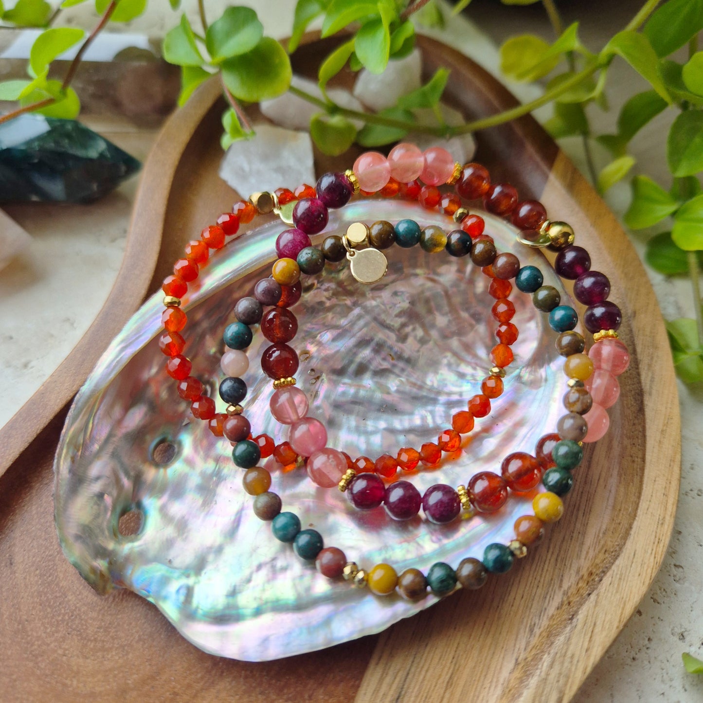 ENERGI BOOST Petite armbånd Carnelian