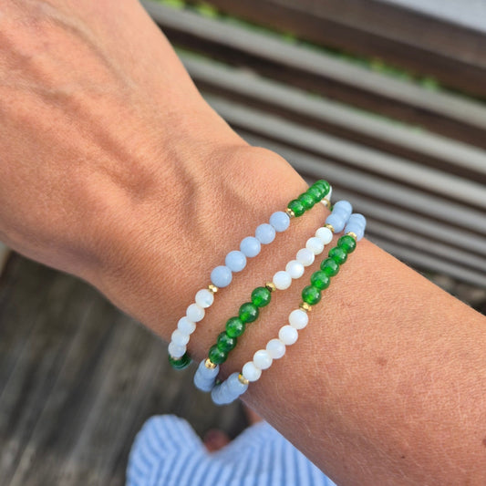 BEVISST KOMMUNIKASJON Petite armbånd •Klarhet •Intuisjon •Uttrykk - bergamott DESIGN