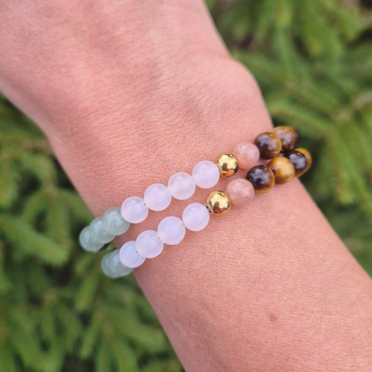 CHAKRA HEALING armbånd • balanse • spirituell flyt • heling - bergamott DESIGN