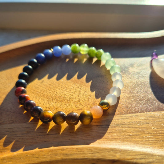 CHAKRA HEALING armbånd • balanse • spirituell flyt • heling - bergamott DESIGN