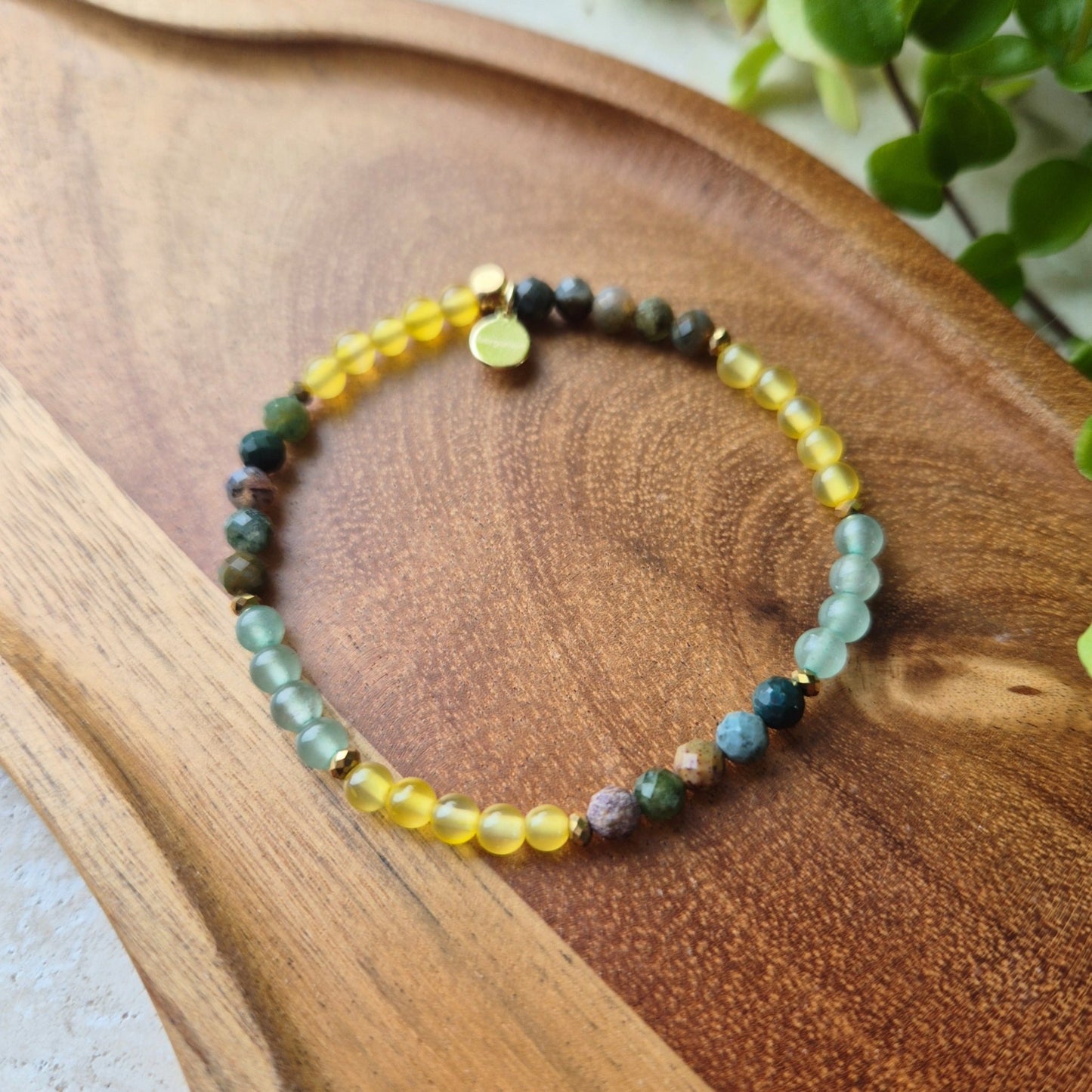 GRØNN GLØD Petite armbånd •Vekst•Vitalitet - bergamott DESIGN