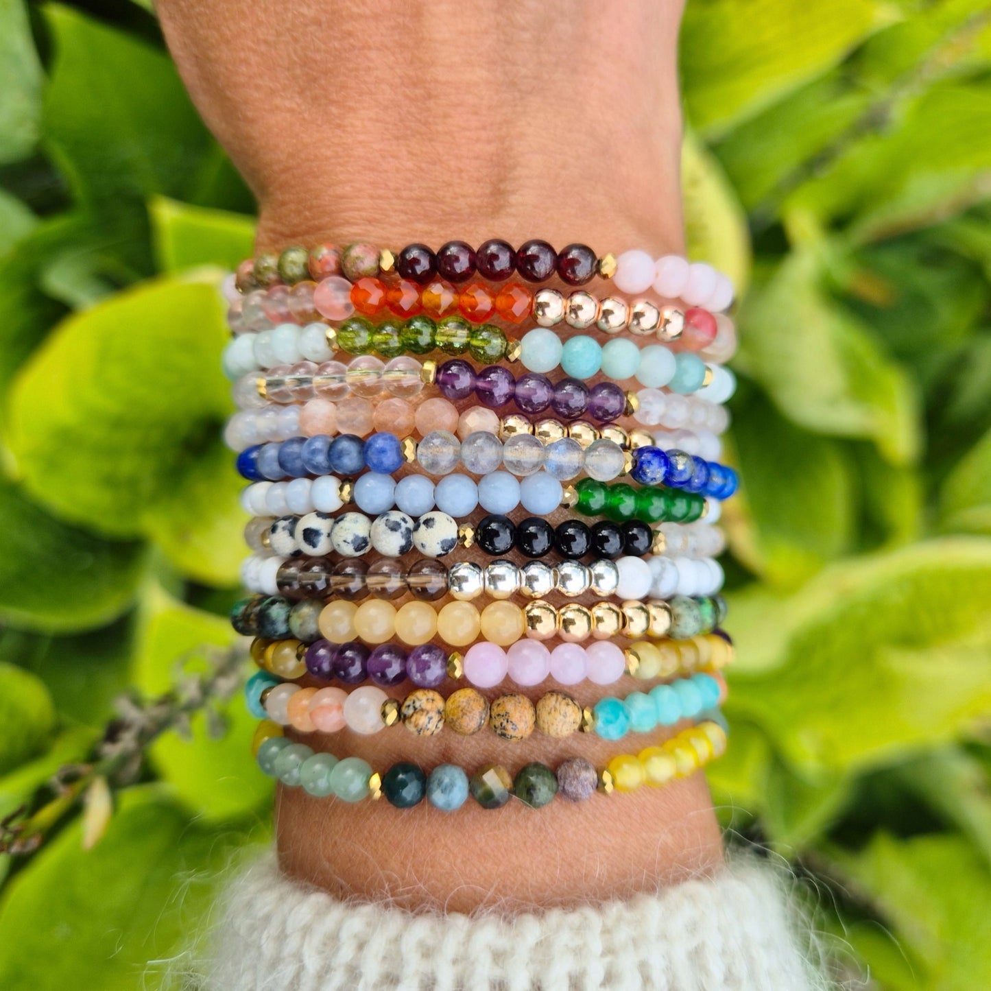 GRØNN GLØD Petite armbånd •Vekst•Vitalitet - bergamott DESIGN