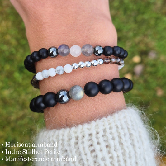 INDRE STILLHET Petite armbånd •Ro•Klarhet - bergamott DESIGN