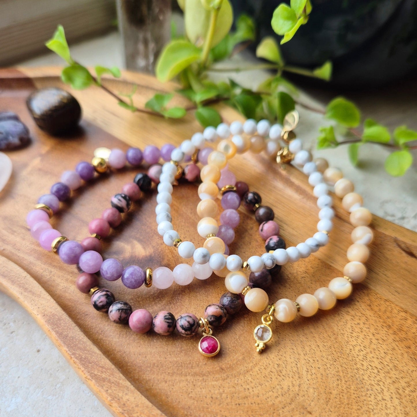 MYKT HJERTE armbånd •Kjærlighet•Indre ro - bergamott DESIGN