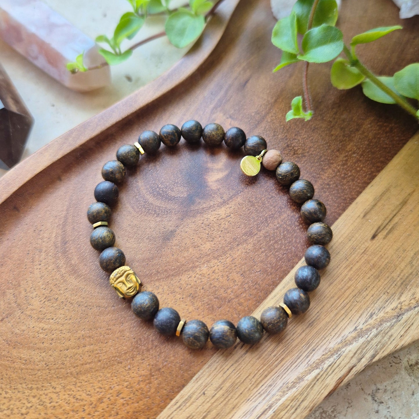 JORDET I ØYEBLIKKET armbånd Bronzite, Hematite