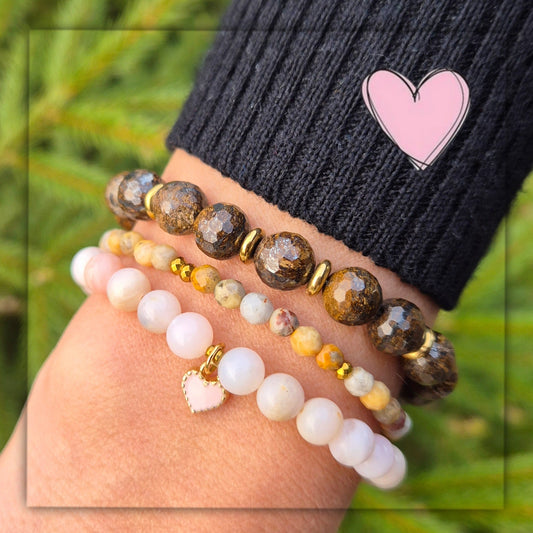 SELVKJÆRLIGHET armbånd Pink Opal - bergamott DESIGN