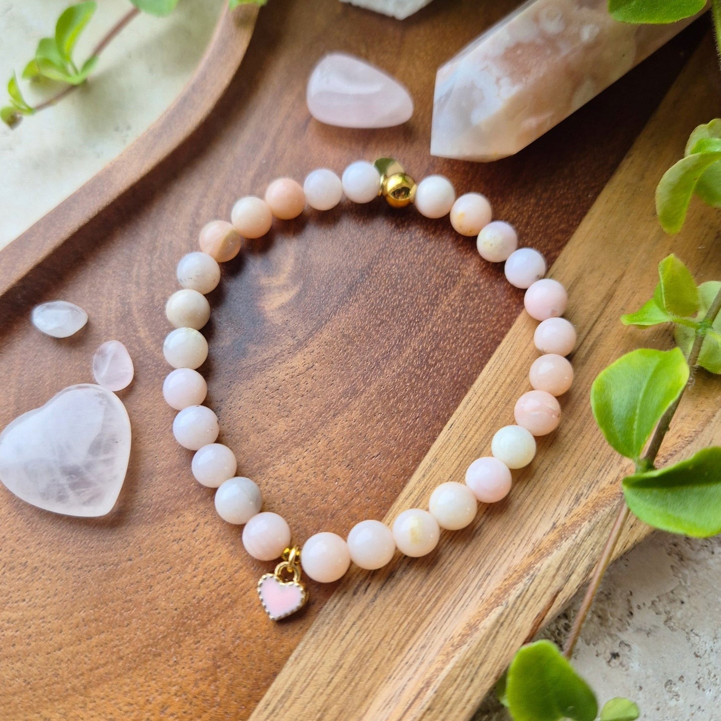 SELVKJÆRLIGHET armbånd Pink Opal - bergamott DESIGN