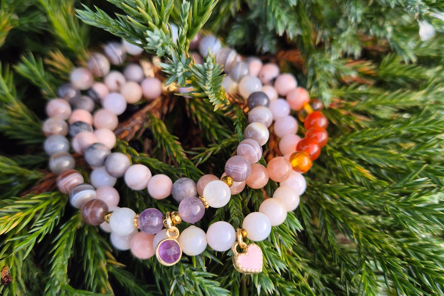 SELVKJÆRLIGHET armbånd Pink Opal - bergamott DESIGN
