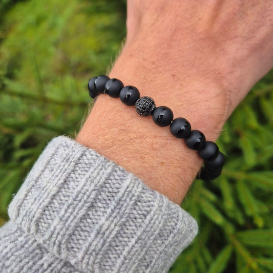 SKYGGEKRAFT armbånd HERRE •Beskyttelse•Styrke - bergamott DESIGN