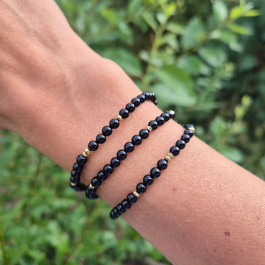 STYRKE Petite armbånd Black Onyx - bergamott DESIGN