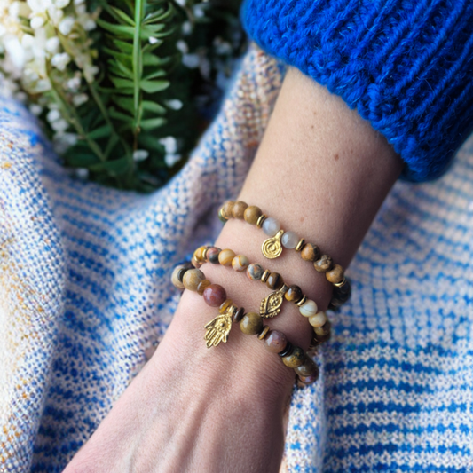 TRYGG FLYT armbånd • Flyt • Trygghet • Indre styrke - bergamott DESIGN