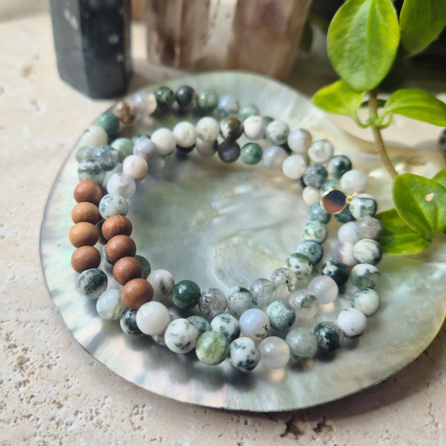 NATURENS RYTME armbånd Tree Agate