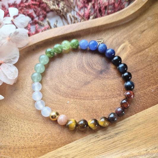 CHAKRA HEALING armbånd • balanse • spirituell flyt • heling - bergamott DESIGN