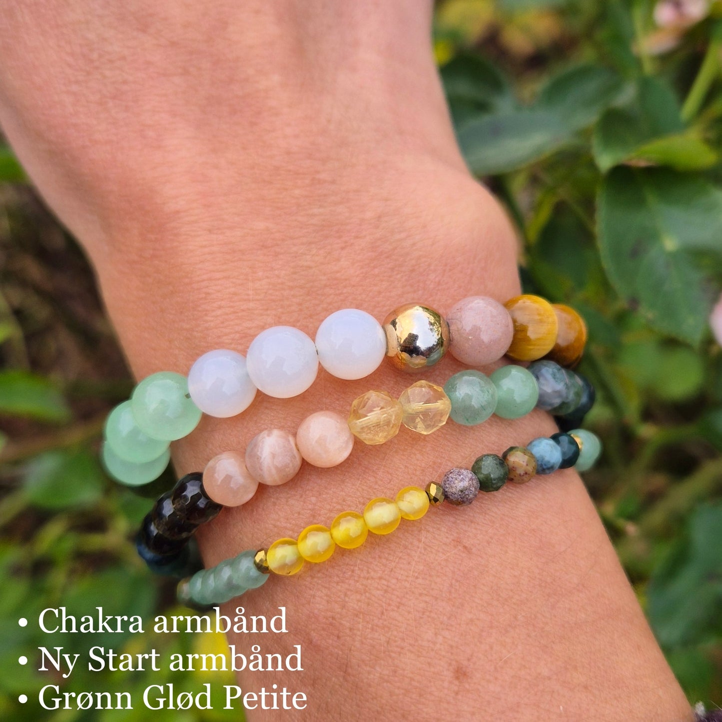 CHAKRA HEALING armbånd •Balanse •Spirituell flyt •Heling - bergamott DESIGN