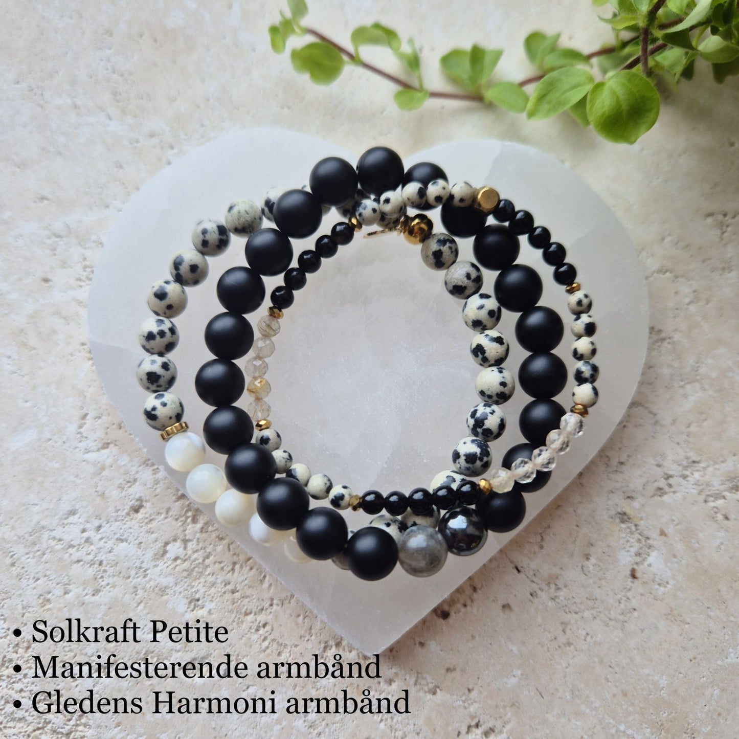 GLEDENS HARMONI armbånd •Indre ro •Glede - bergamott DESIGN