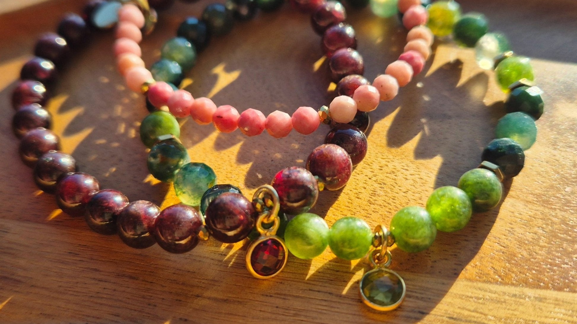 GRØNN BALANSE armbånd • indre ro • vekst • harmoni - bergamott DESIGN