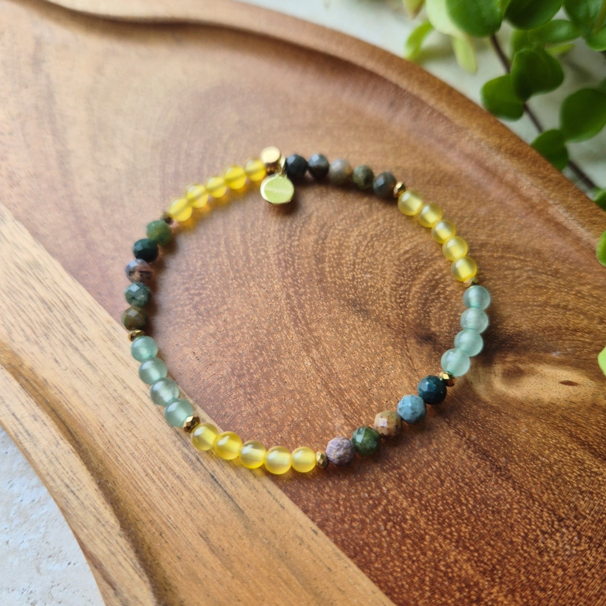 GRØNN GLØD Petite armbånd •Vekst•Vitalitet - bergamott DESIGN
