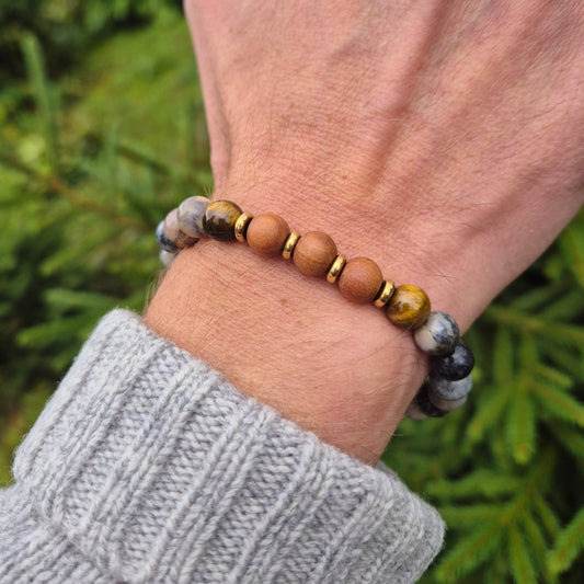 JORDNÆR STYRKE armbånd HERRE •Selvtillit •Overflod - bergamott DESIGN