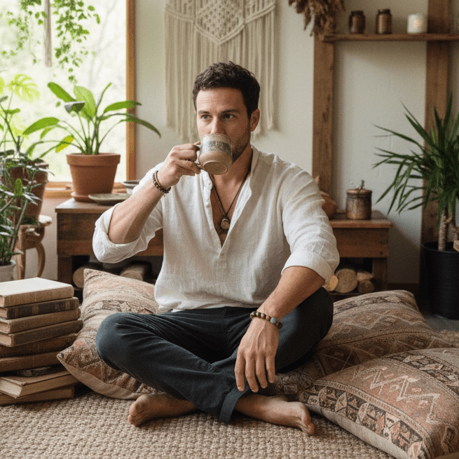 JORDNÆR STYRKE HERRE | Selvtillit | Indre styrke - bergamott DESIGN