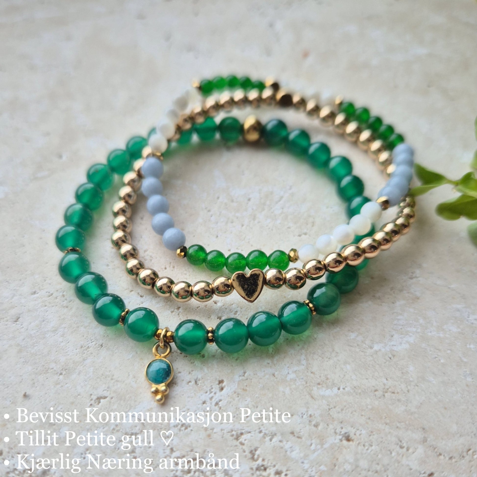 KJÆRLIG NÆRING armbånd •Balanse •Hjertestyrke •Kjærlighet - bergamott DESIGN