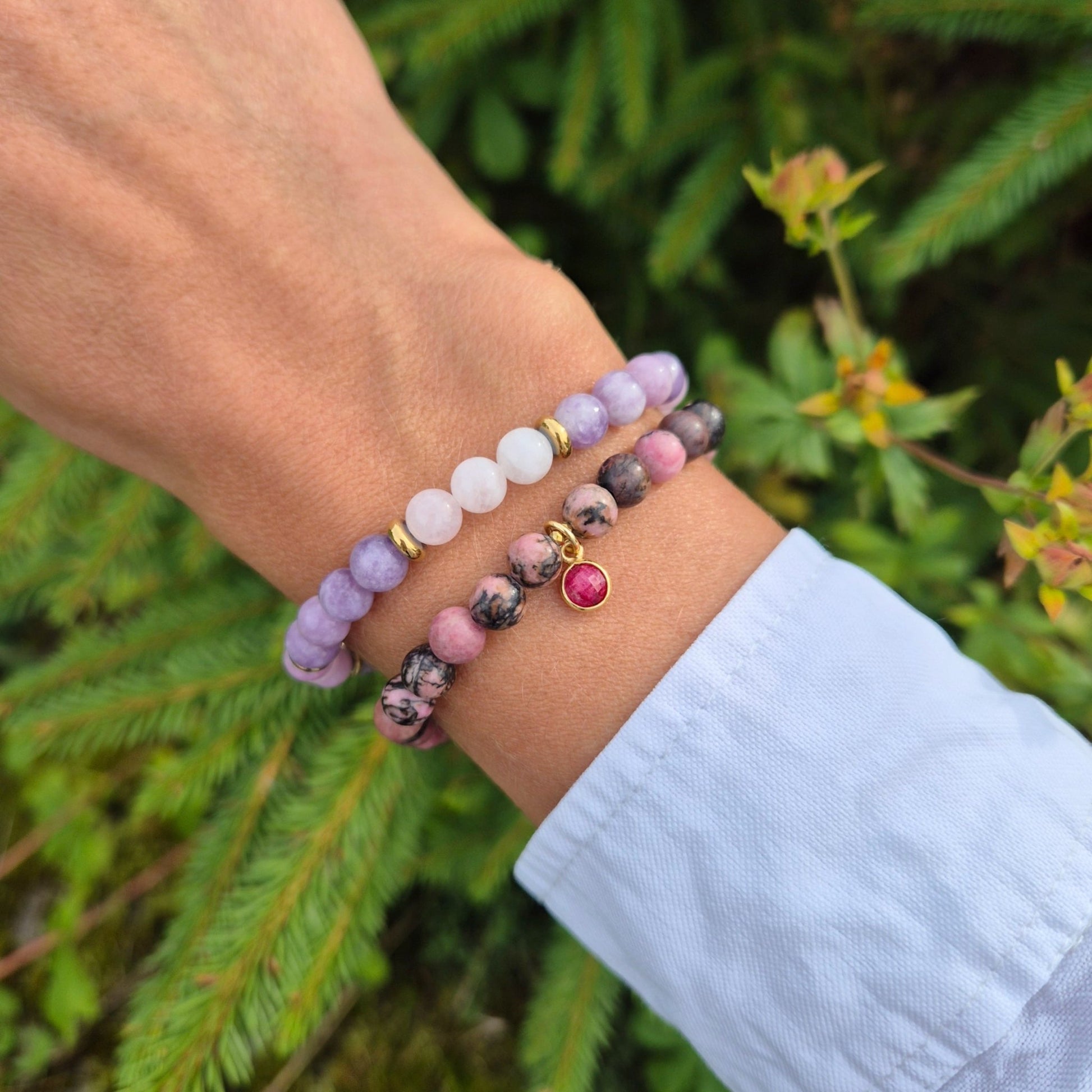 MYKT HJERTE armbånd •Kjærlighet•Indre ro - bergamott DESIGN