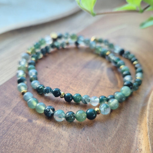 OVERFLOD & RIKDOM Petite Moss Agate - bergamott DESIGN