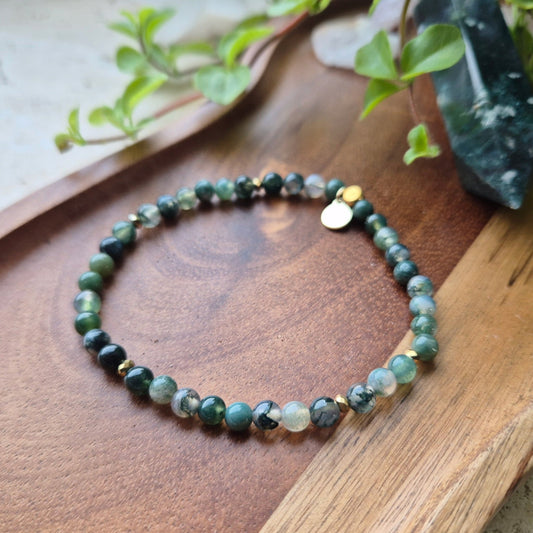 OVERFLOD & RIKDOM Petite Moss Agate - bergamott DESIGN