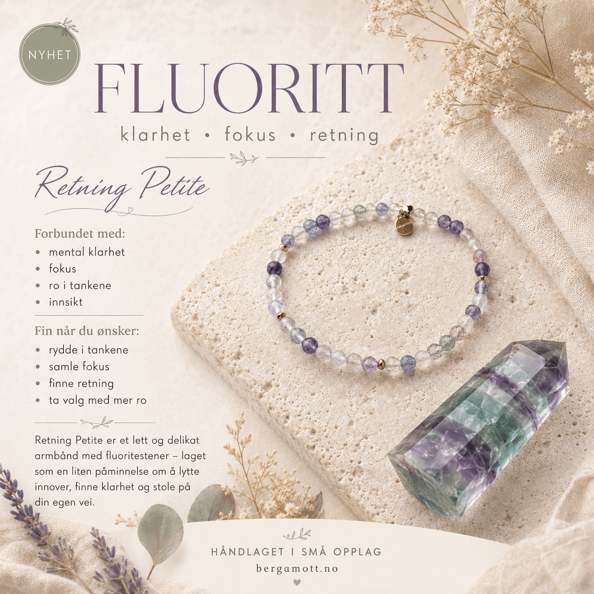 RETNING Petite | Fokus | Balanse - bergamott DESIGN