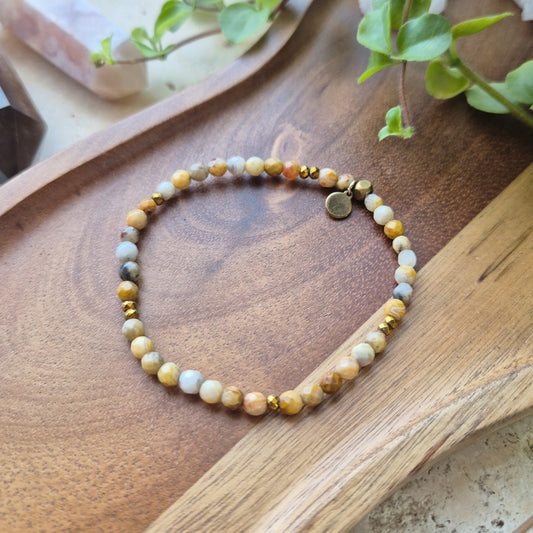 LYKKE Petite armbånd Crazy lace Agate