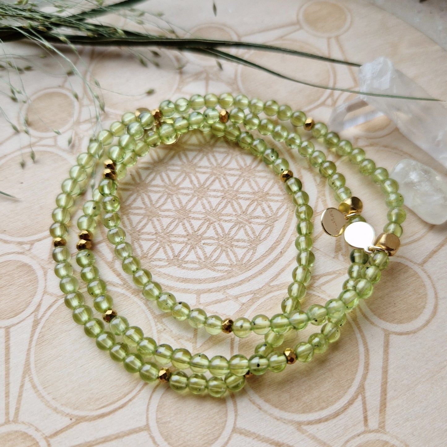 RENSENDE FOKUS Petite armbånd Peridot