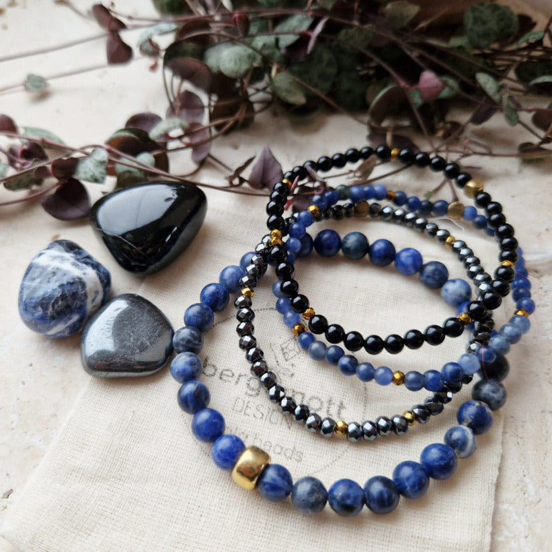 BLUE BALANCE armbånd Sodalite - bergamott DESIGN