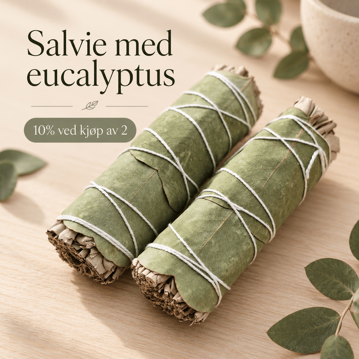 SALVIE MED EUCALYPTUS 10cm - bergamott DESIGN