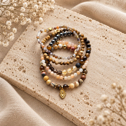 September Stack armbånd - Samklang - bergamott DESIGN