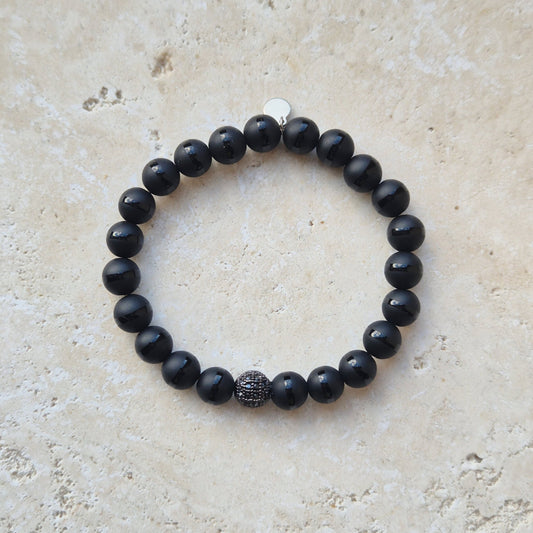 SKYGGEKRAFT armbånd HERRE •Beskyttelse•Styrke - bergamott DESIGN