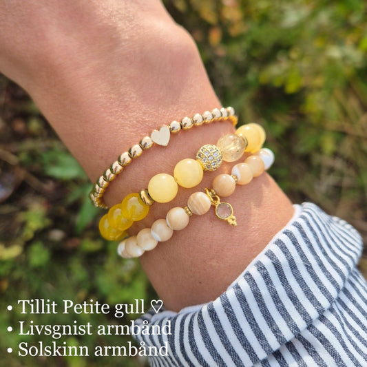 SOLSKINN armbånd •Glede•Overflod - bergamott DESIGN