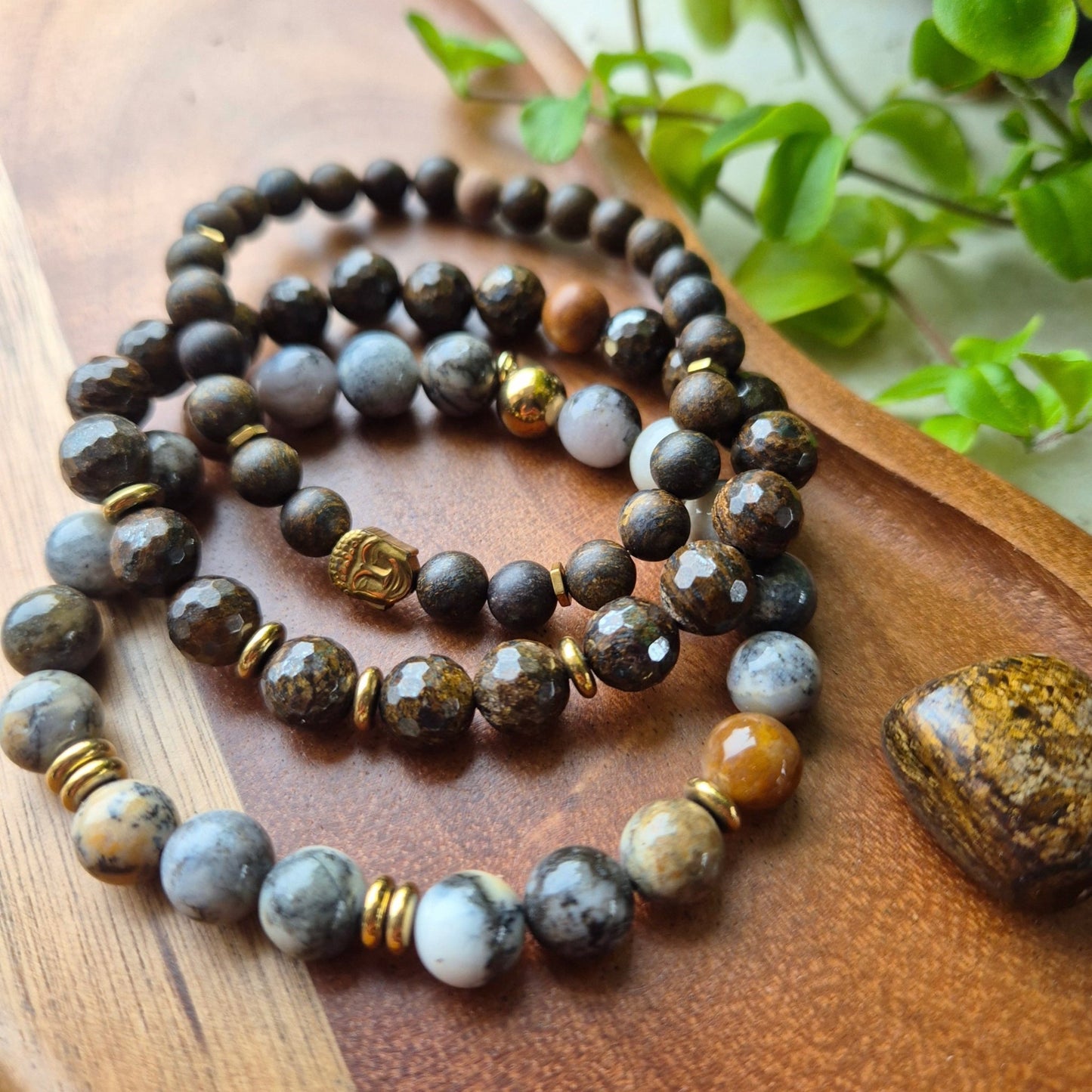 STABILISERENDE ENDRING armbånd Bronzite - bergamott DESIGN