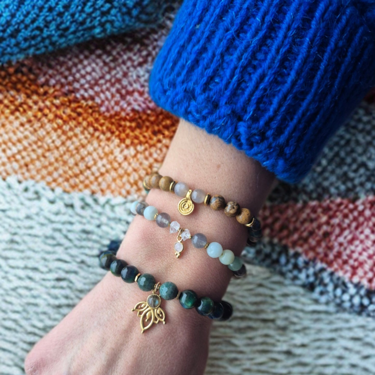 STILLE SANNHET armbånd • Indre klarhet • Sannhet • Intuitiv ro - bergamott DESIGN