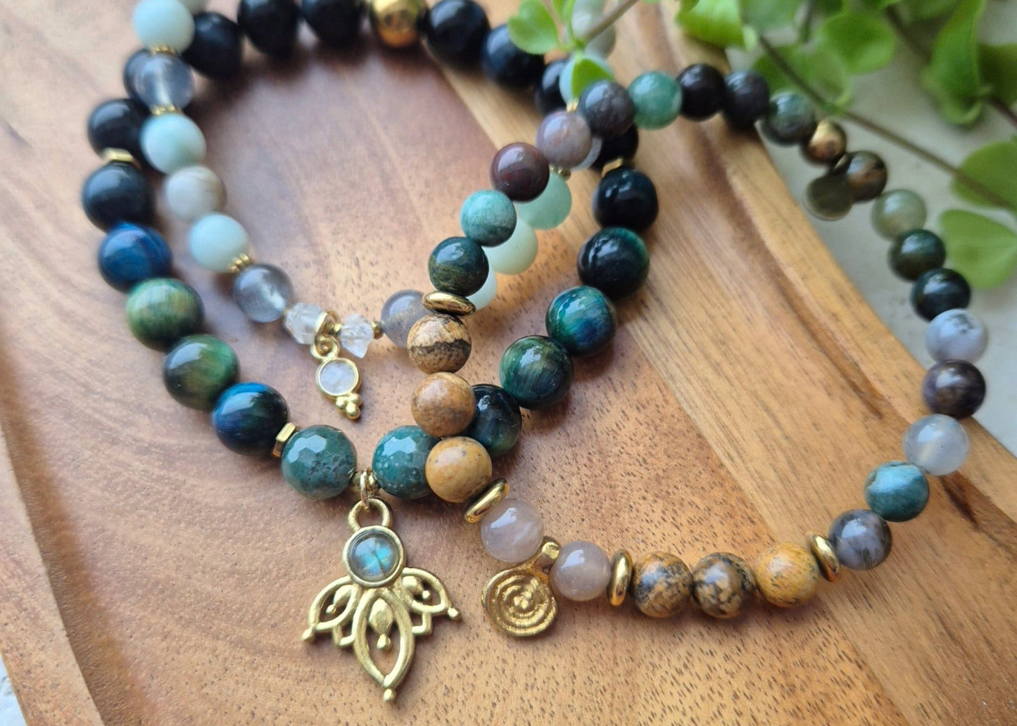 STILLE SANNHET armbånd • Indre klarhet • Sannhet • Intuitiv ro - bergamott DESIGN