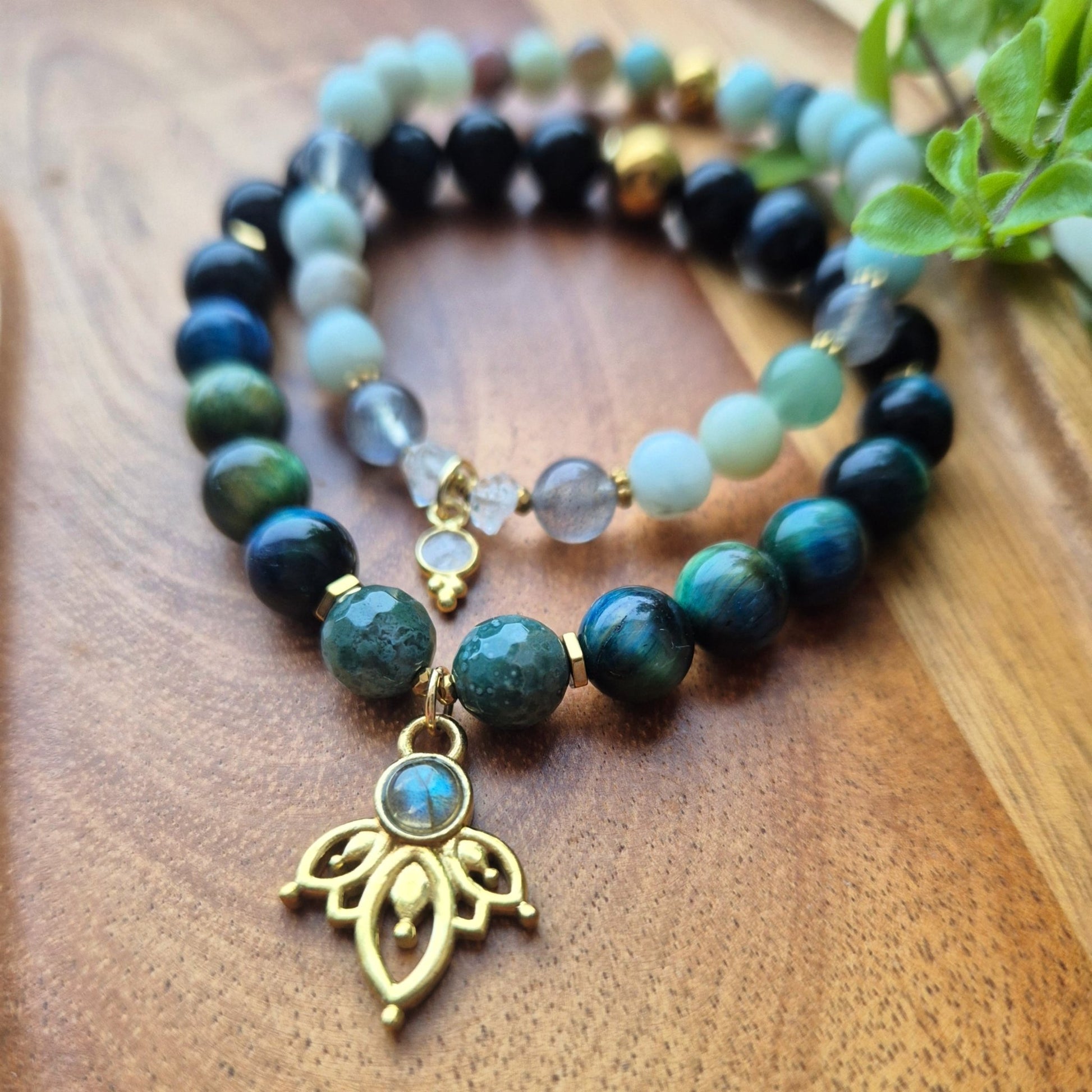 STILLE SANNHET armbånd • Indre klarhet • Sannhet • Intuitiv ro - bergamott DESIGN