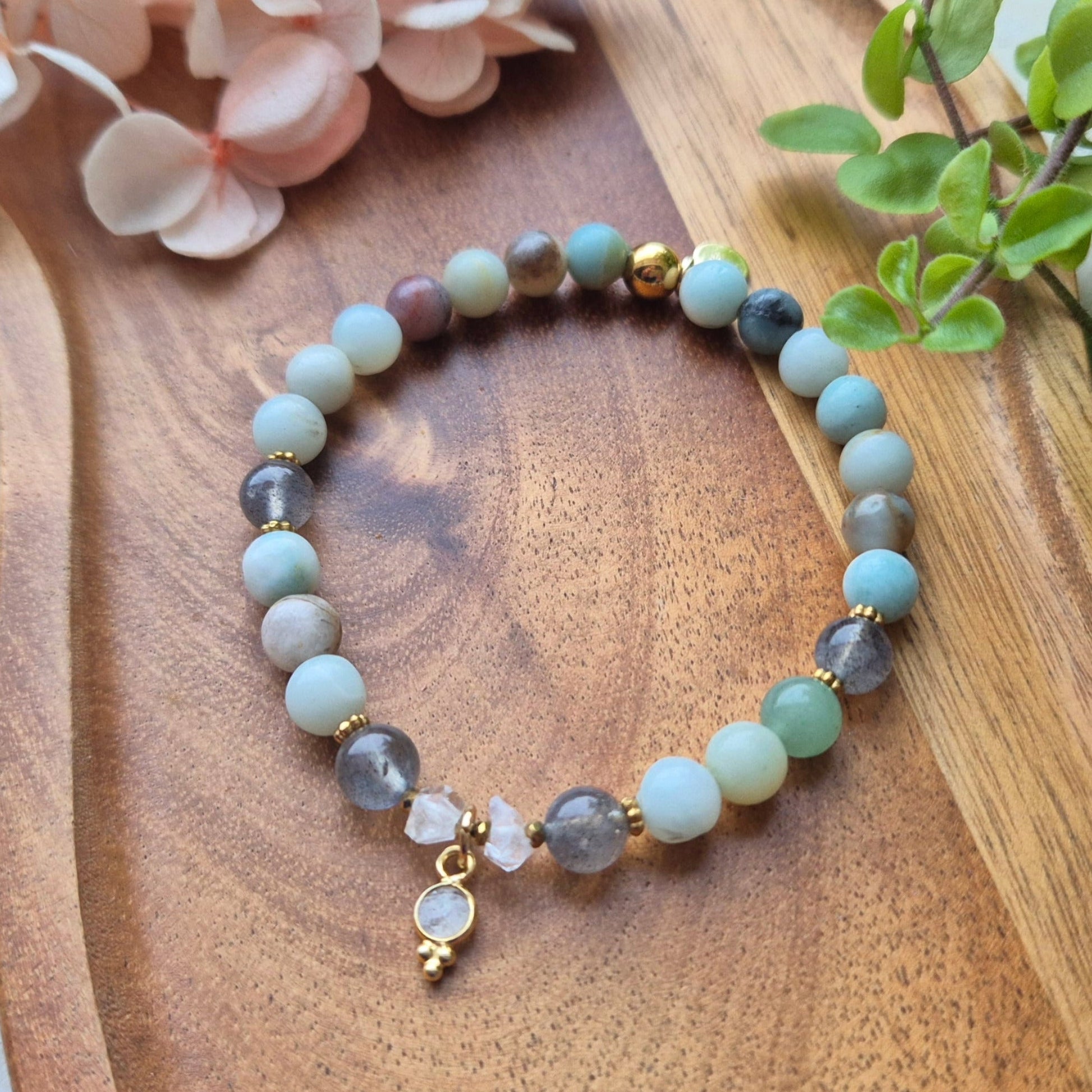 STILLE SANNHET armbånd • Indre klarhet • Sannhet • Intuitiv ro - bergamott DESIGN