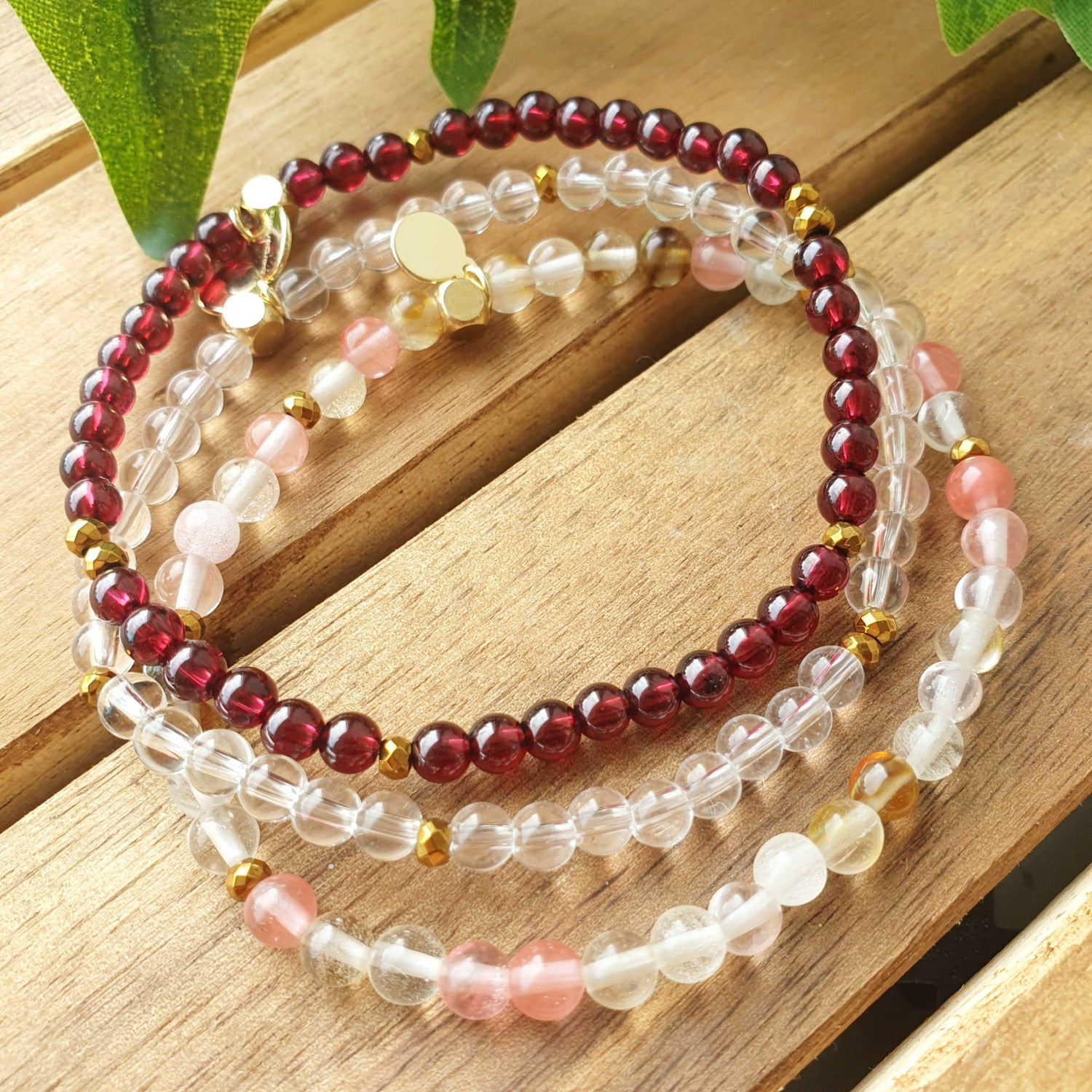 CLARITY Petite armbånd Clear Quartz - bergamott DESIGN