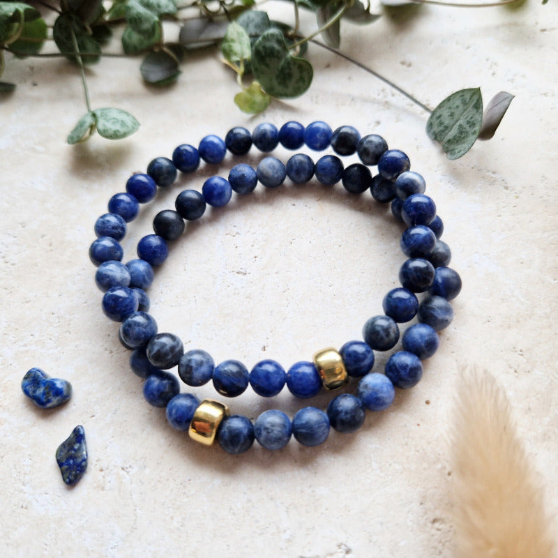 BLUE BALANCE armbånd Sodalite - bergamott DESIGN